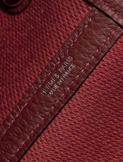 Hermès Garden Party 36 Toile / Veau Négonda Rouge H / Écru Logo | Sell your designer bag