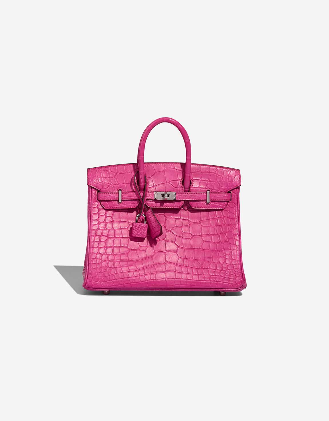 Hermès Birkin 25 Matte Alligator Rose Shocking | SACLÀB