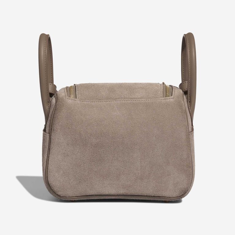 Hermès Lindy Grizzly Mini Suede / Swift Étoupe  | Sell your designer bag