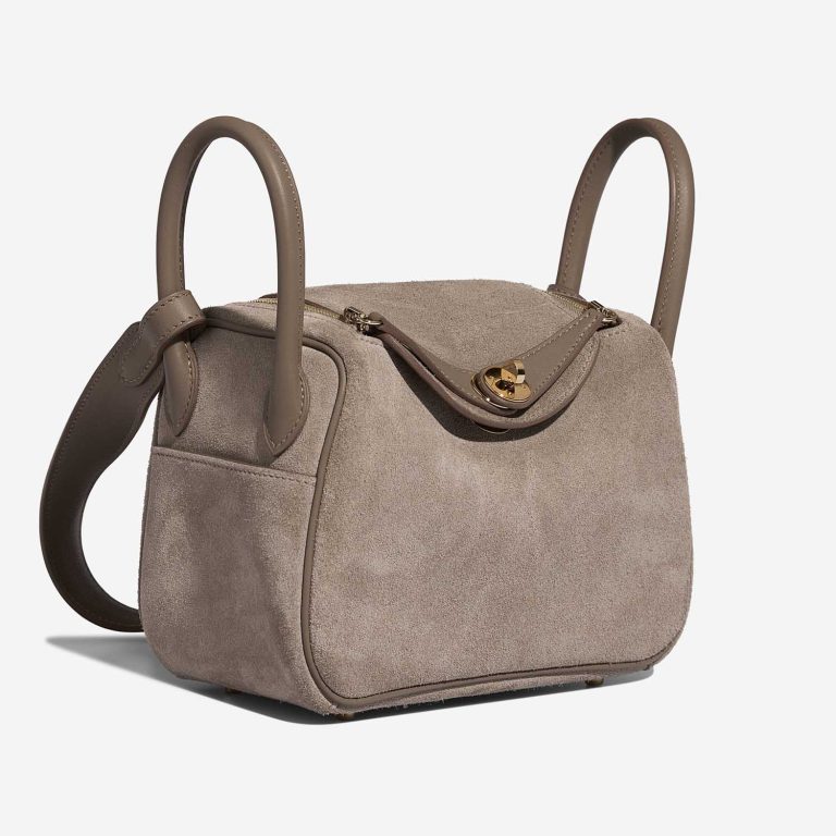 Hermès Lindy Grizzly Mini Suede / Swift Étoupe  | Sell your designer bag