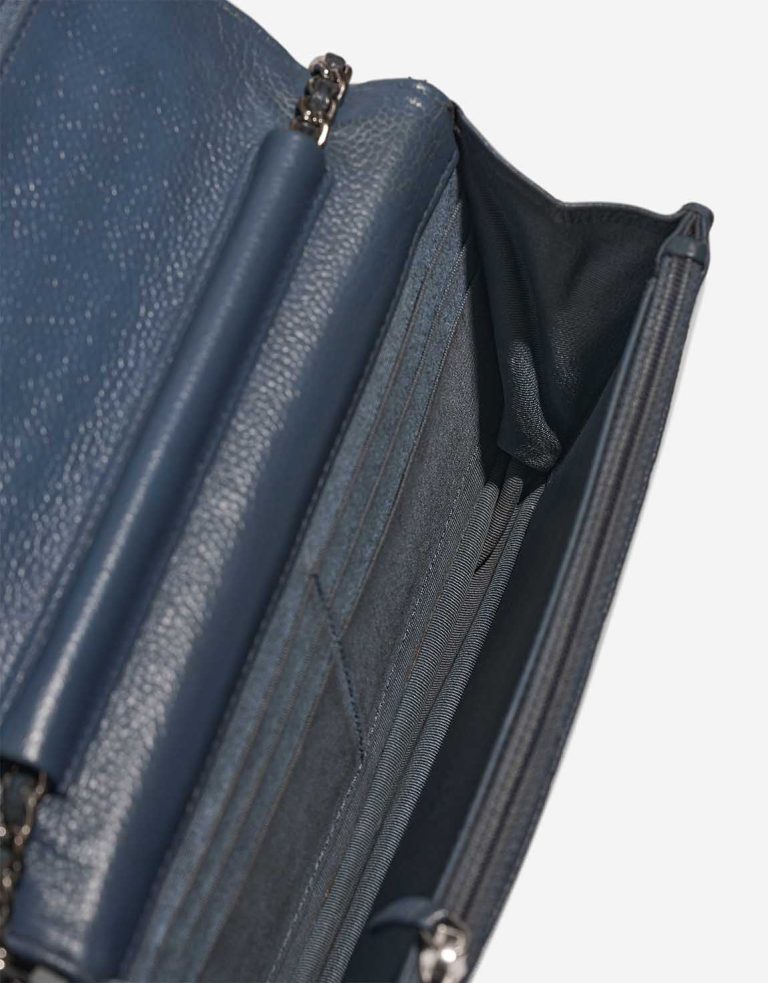 Chanel Timeless Wallet On Chain Caviar Blue Inside | Sell your designer bag