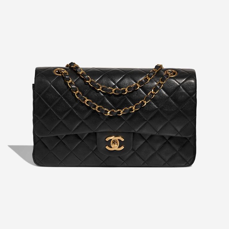 Chanel Timeless Medium Lamb Black Front | Sell your designer bag
