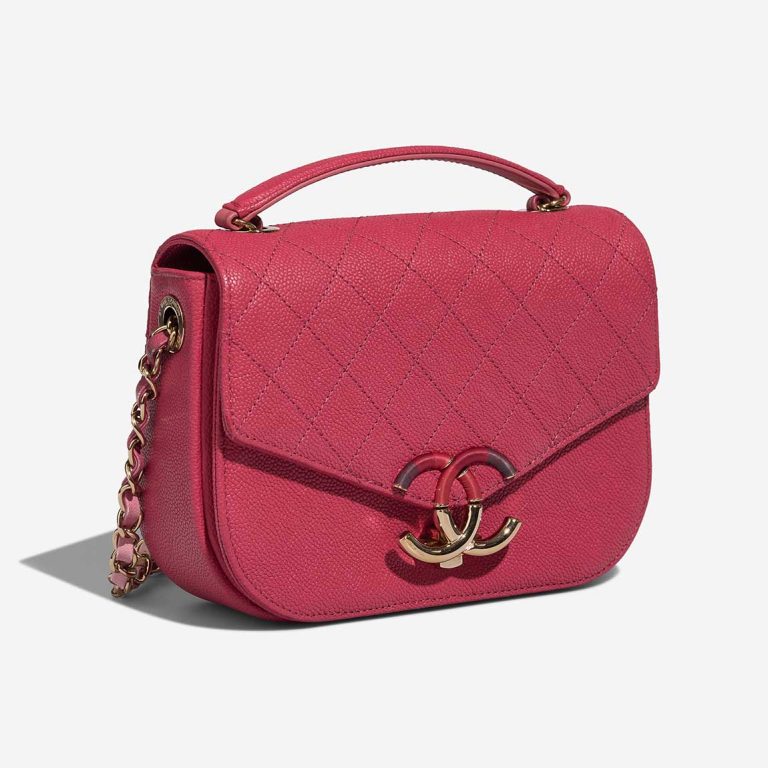 Chanel Flap Bag Handle Medium Caviar Pink | Sell your designer bag