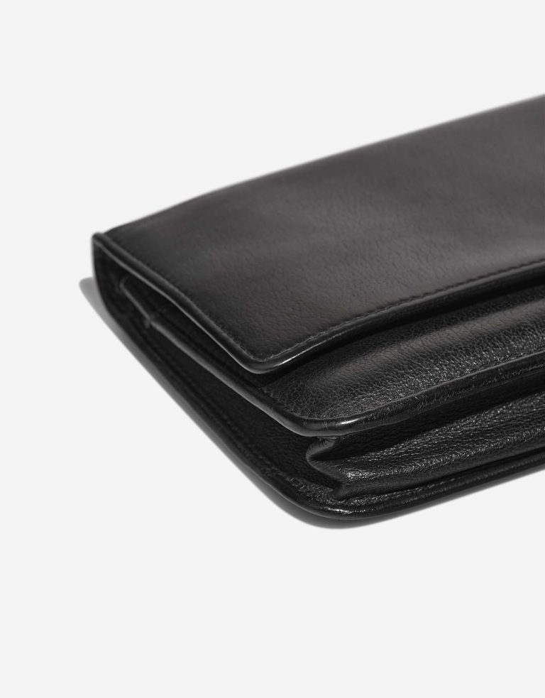 Chanel Wallet On Chain Lamb Black Signs of wear | Sell your designer bag