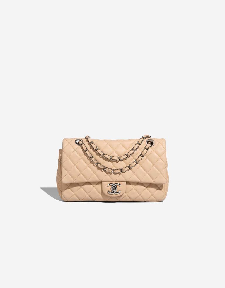 Chanel Timeless Medium Lamb Beige Front | Sell your designer bag