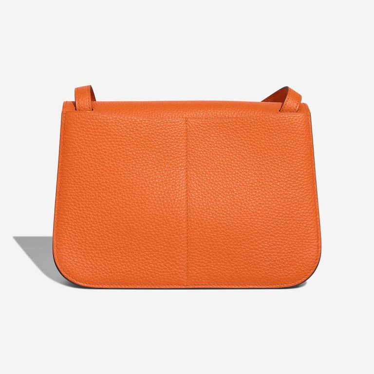Hermès Halzan 25 Taurillon Clémence Orange Minium | Sell your designer bag
