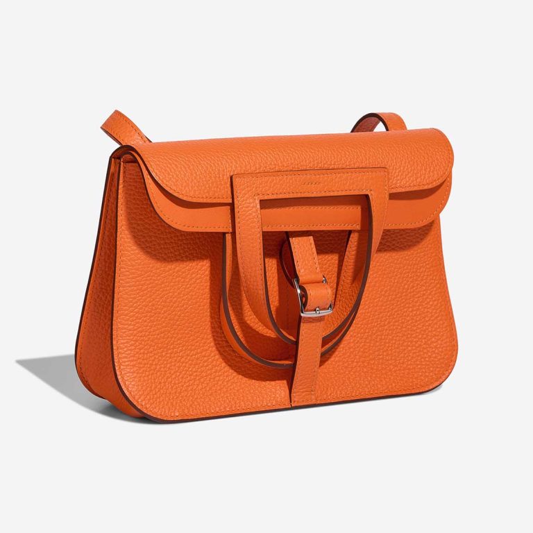 Hermès Halzan 25 Taurillon Clémence Orange Minium | Sell your designer bag