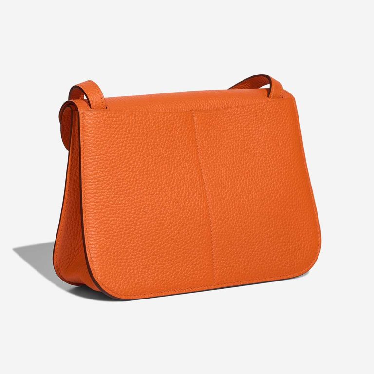 Hermès Halzan 25 Taurillon Clémence Orange Minium | Sell your designer bag
