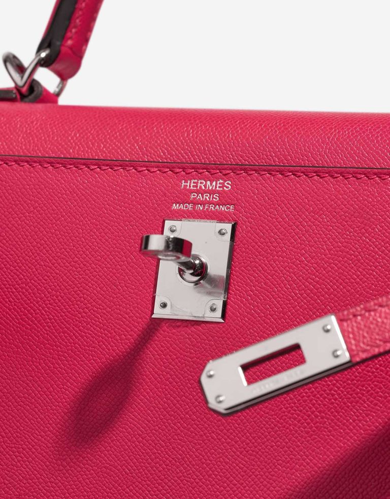 Hermès Kelly 25 Veau Madame Rose Extrême / Rouge Piment Logo | Sell your designer bag
