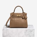 Hermès Kelly 25 Matte Alligator Chai Front | Sell your designer bag