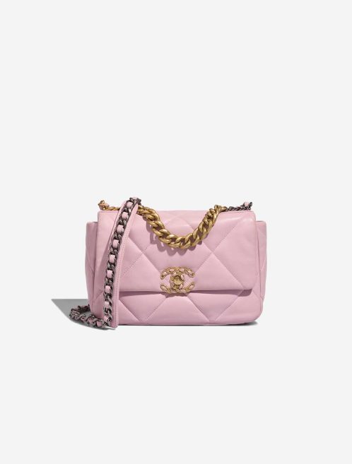 Chanel 19 Flap Bag Lamb Light Pink Front | Sell your designer bag