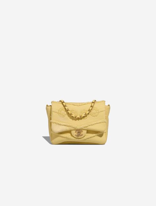 Chanel Timeless Mini Rectangular Cotton Light Yellow Front | Sell your designer bag