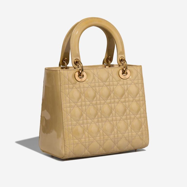Dior Lady Medium Patent Beige | Sell your designer bag