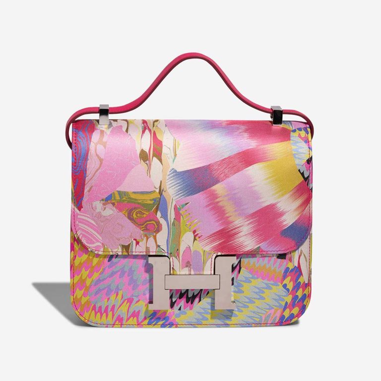 Hermès Constance Marble 24 Silk / Swift Multicolour / Rose Mexico Front | Sell your designer bag