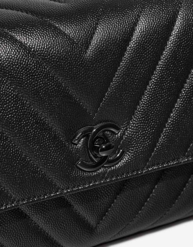 Chanel Timeless Handle Small Calf Black Closing System | Sell your designer bag