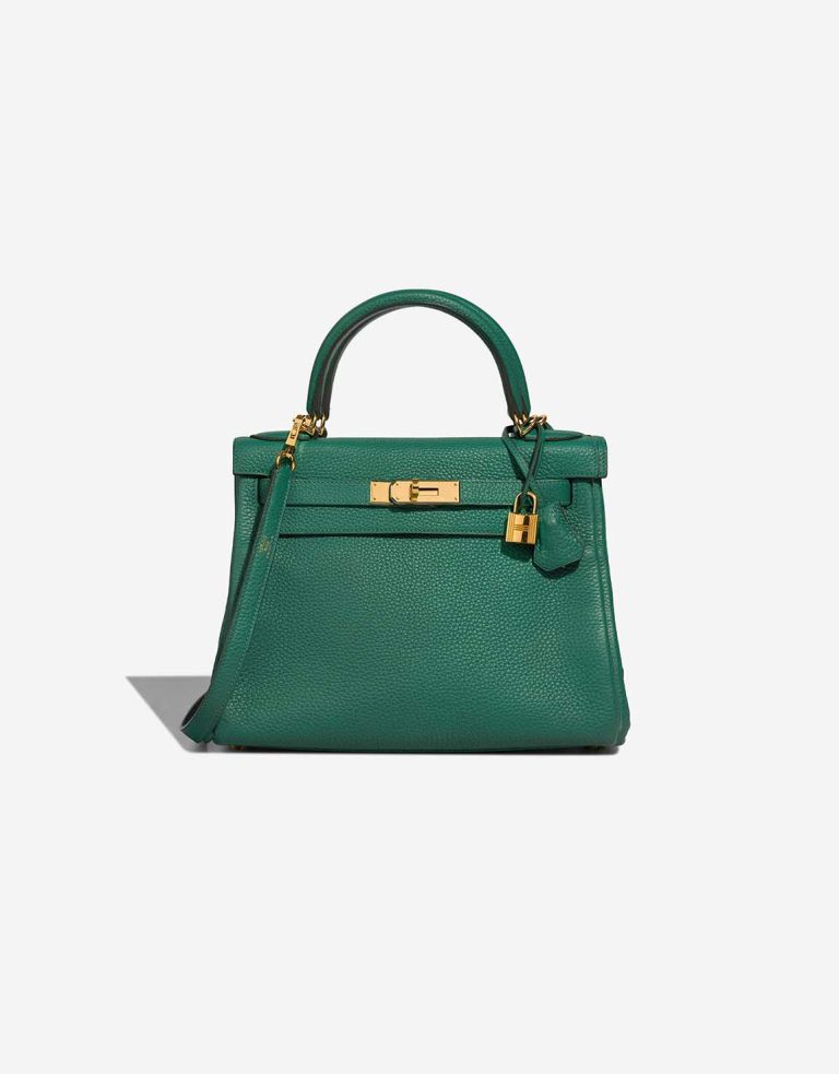 Hermès Kelly 28 Togo Vert Vertigo Front | Sell your designer bag