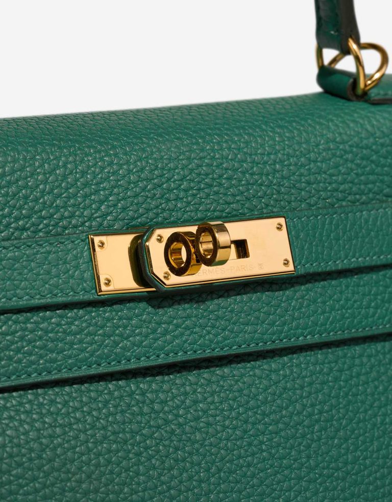 Hermès Kelly 28 Togo Vert Vertigo Closing System | Sell your designer bag