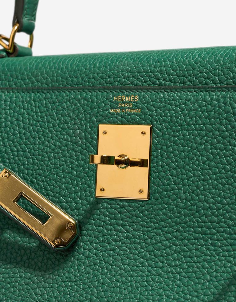 Hermès Kelly 28 Togo Vert Vertigo Logo | Sell your designer bag