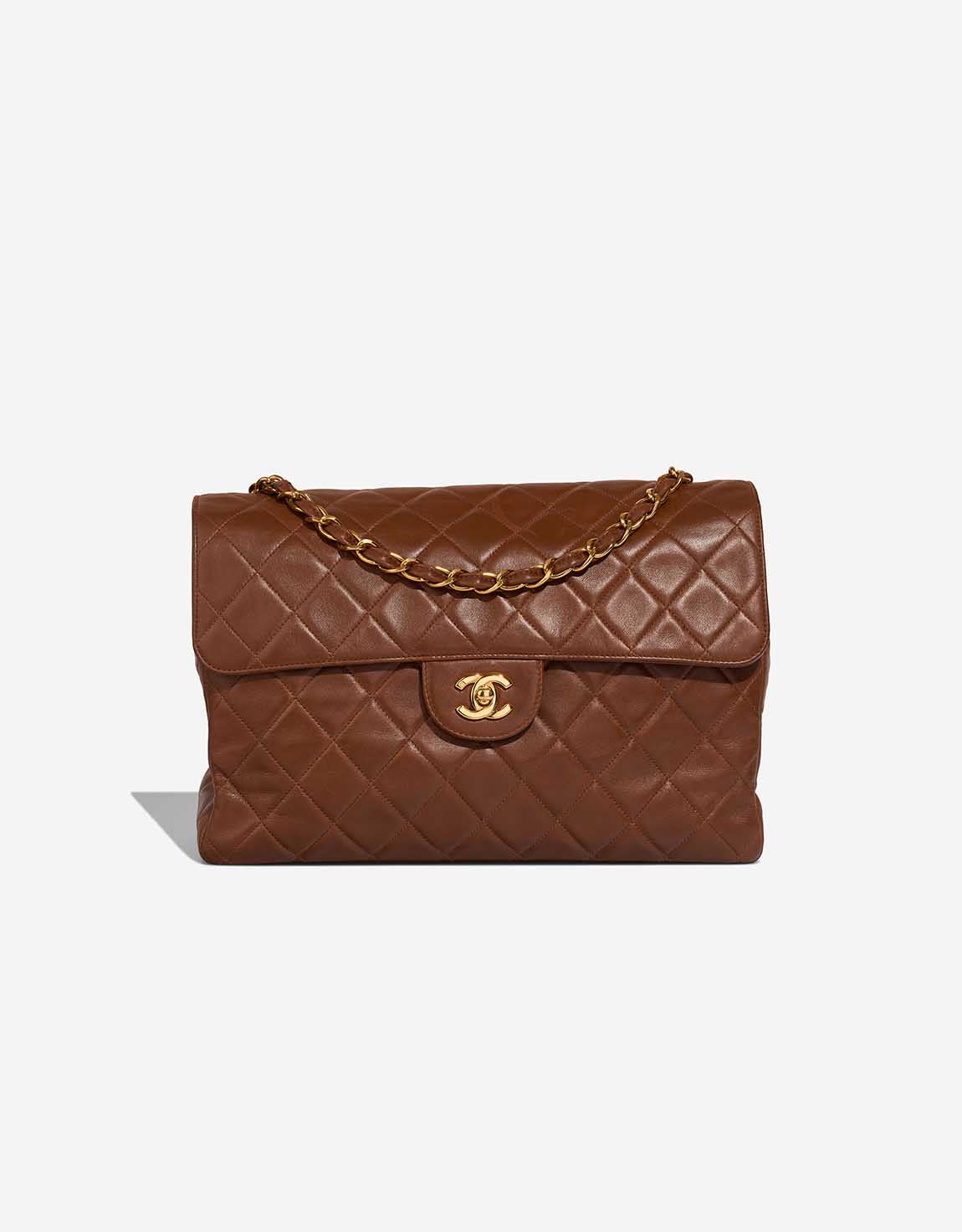 Chanel Timeless Jumbo Lamb Brown | SACLÀB