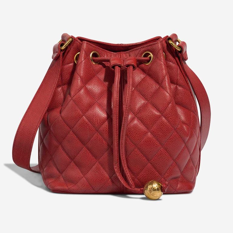 Chanel Drawstring Caviar Red Front | Sell your designer bag