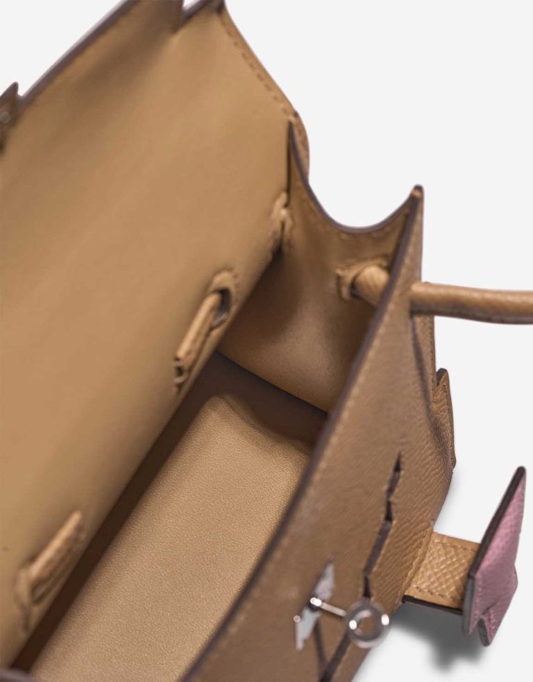Hermès Kellydole Picto Epsom Chai / Mauve / Terre Battue / Bleu Céleste Inside | Sell your designer bag