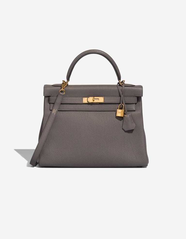 Hermès Kelly 32 Togo Gris Étain Front | Sell your designer bag
