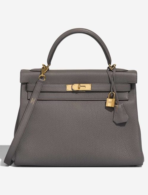 Hermès Kelly 32 Togo Gris Étain Front | Sell your designer bag