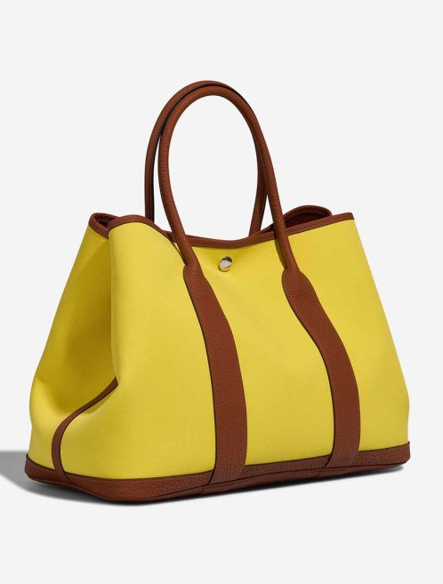 Hermès Garden Party 36 Toile / Veau Négonda Jaune Citron / Cuivre | Sell your designer bag
