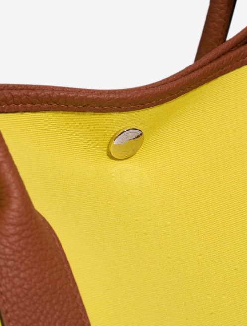 Hermès Garden Party 36 Toile / Veau Négonda Jaune Citron / Cuivre Closing System | Sell your designer bag