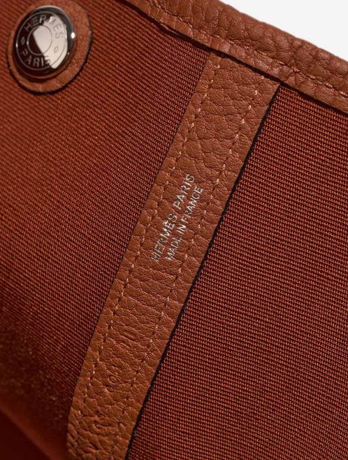 Hermès Garden Party 36 Toile / Veau Négonda Jaune Citron / Cuivre Logo | Sell your designer bag