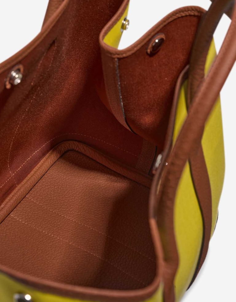 Hermès Garden Party 36 Toile / Veau Négonda Jaune Citron / Cuivre Inside | Sell your designer bag