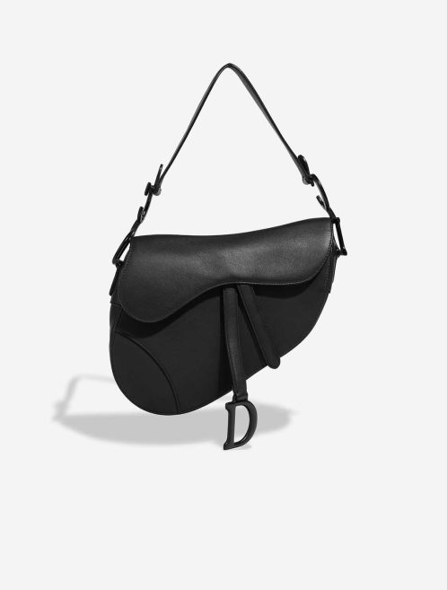 Dior Saddle Medium Calf Black Front | Sell your designer bag