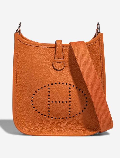 Hermès Evelyne 16 Taurillon Clémence Orange Front | Sell your designer bag