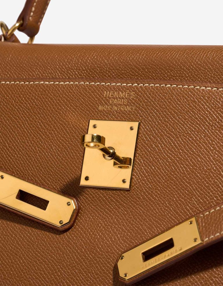 Hermès Kelly 35 Courchevel Gold Logo | Sell your designer bag