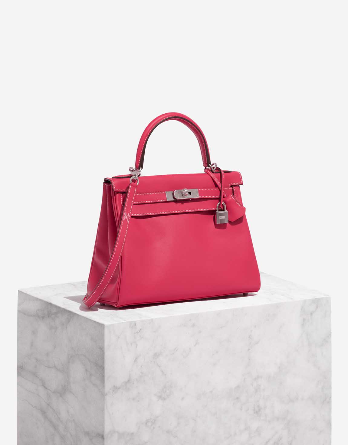 Hermès Kelly HSS 28 Swift Rose Extrême / Rose Sakura | SACLÀB