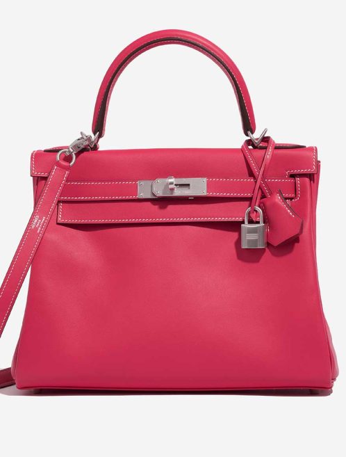 Hermès Kelly 28 Swift Rose Extrême / Rose Sakura Front | Sell your designer bag