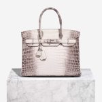 Hermès Birkin Himalaya 30 Niloticus Crocodile White Front | Sell your designer bag