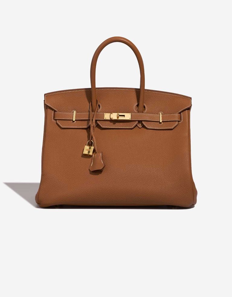 Hermès Birkin 35 Togo Gold Front | Sell your designer bag