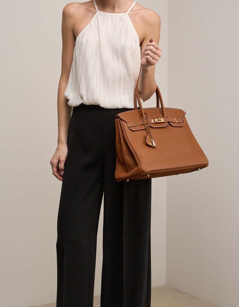 Hermès Birkin 35 Togo Gold Front | Sell your designer bag