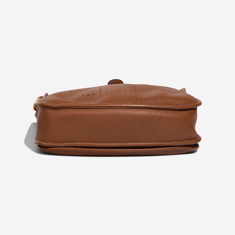 Pre-owned Hermès bag Evelyne 29 Clémence Gold Gold | Sell your designer bag on Saclab.com