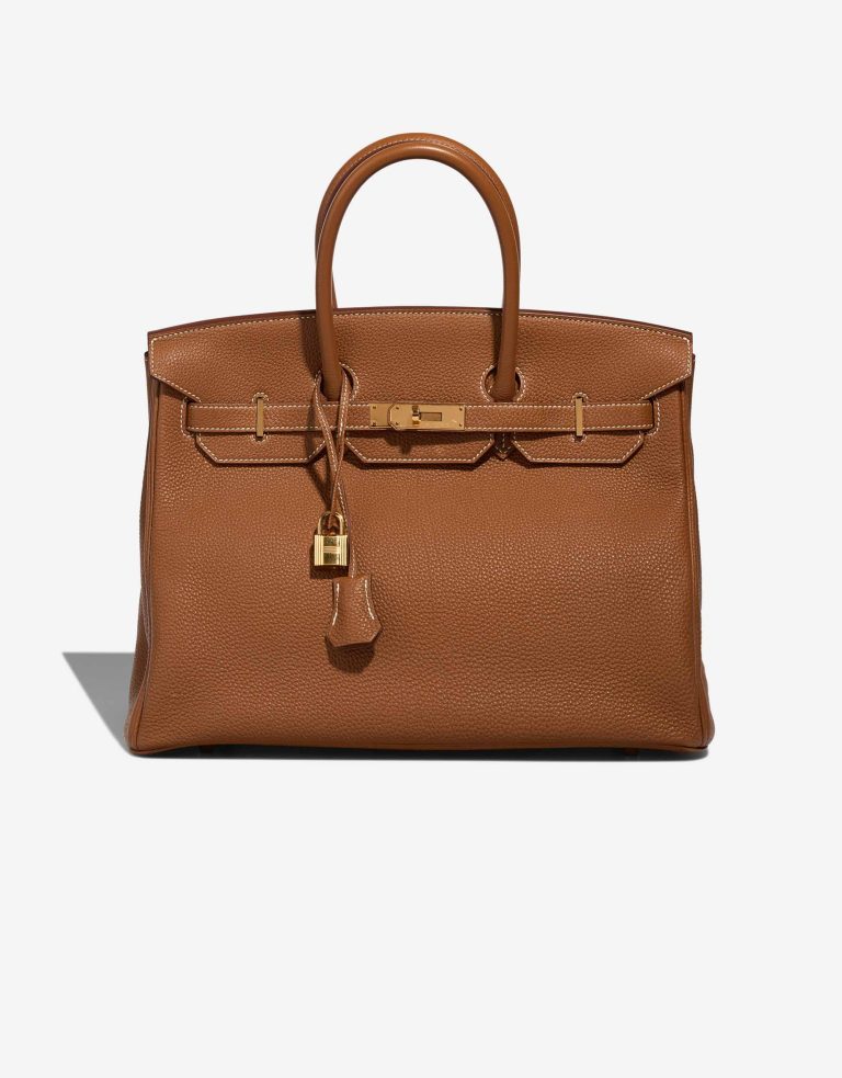 Hermès Birkin 35 Togo Gold Front | Sell your designer bag