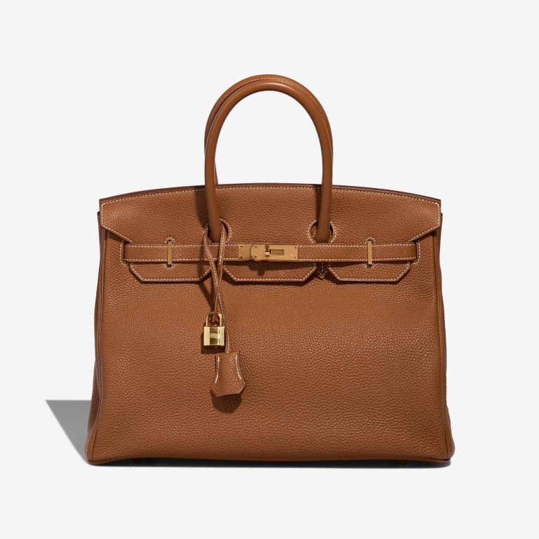Hermès Birkin 35 Togo Gold Front | Sell your designer bag