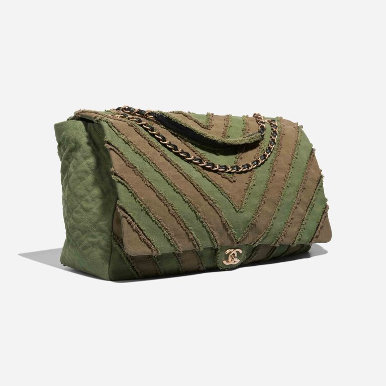 Chanel Timeless Chevron XXL Canvas / Lamb Khaki | Sell your designer bag