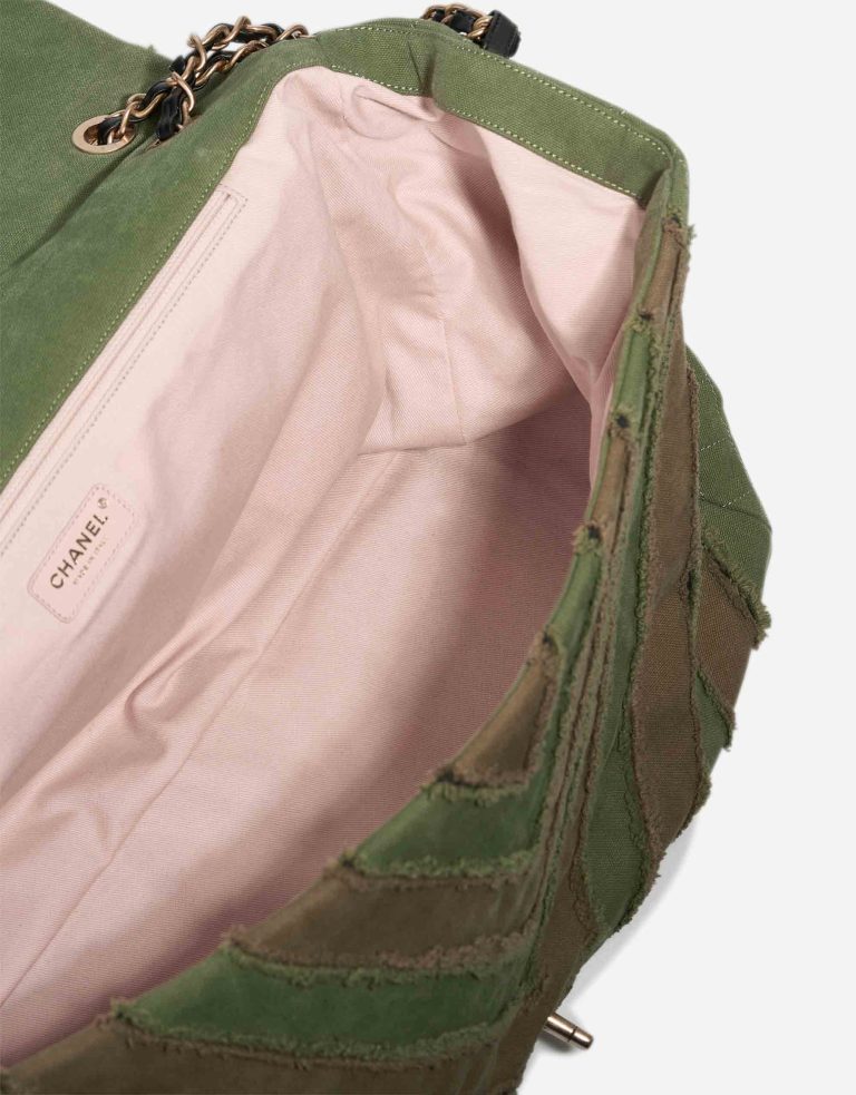 Chanel Timeless Chevron XXL Canvas / Lamb Khaki Inside | Sell your designer bag