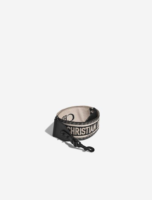 Dior Shoulder Strap Canvas Black / White Front | Sell your designer bag