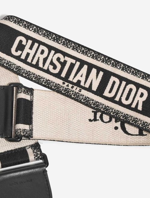 Dior Shoulder Strap Canvas Black / White Logo | Sell your designer bag