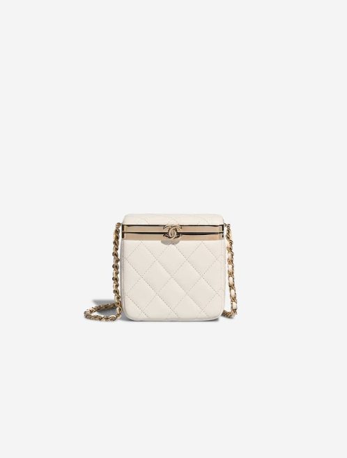 Chanel Clutch Lamb White Front | Sell your designer bag