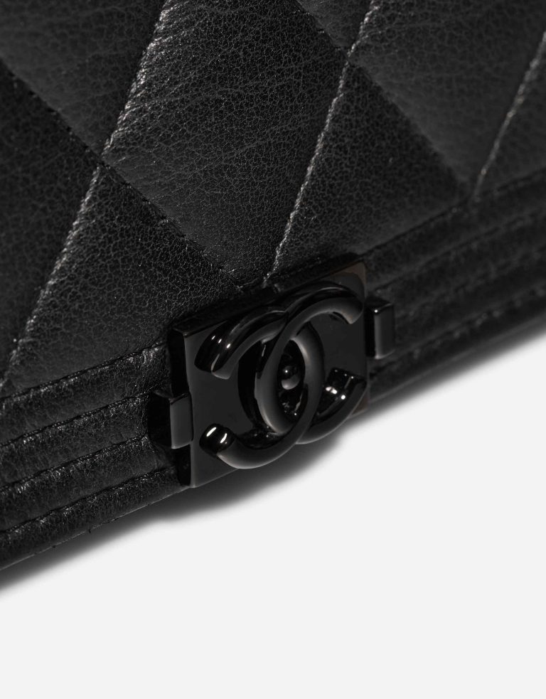 Chanel Boy Wallet On Chain Aged Calf So Black Closing System | Sell your designer bag