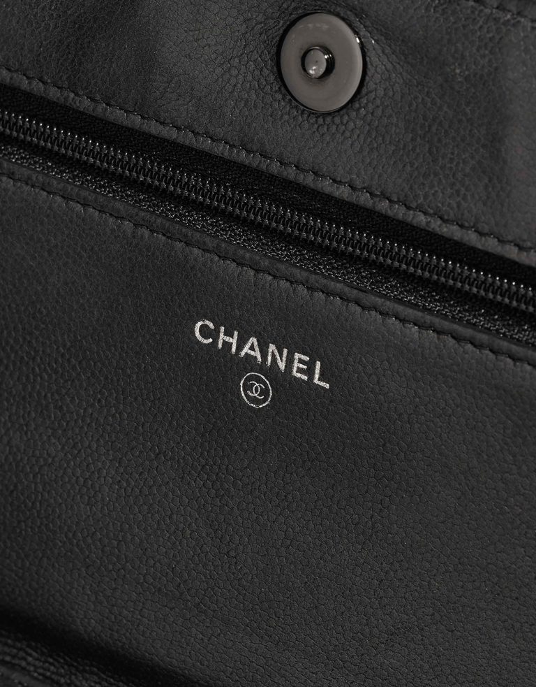 Chanel Boy Wallet On Chain Aged Calf So Black Logo | Sell your designer bag