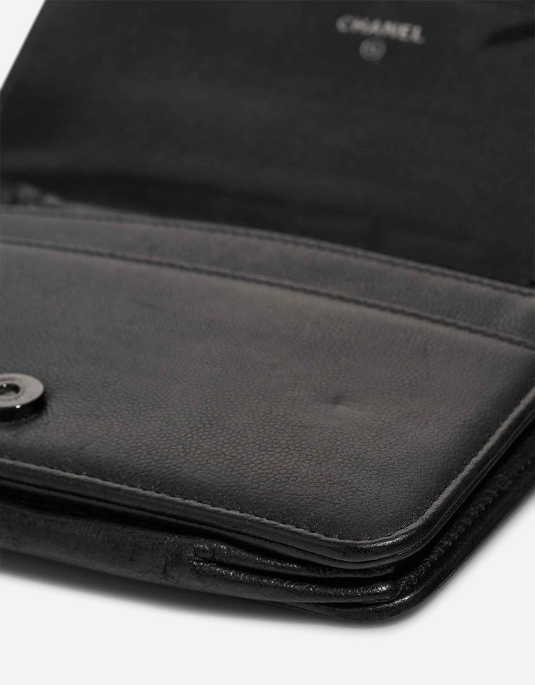 Chanel Boy Wallet On Chain Aged Calf So Black Signs of wear | Sell your designer bag